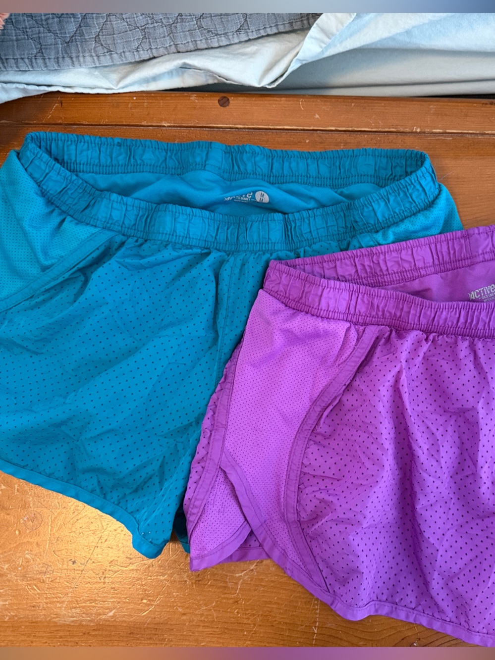 Old Navy Purple and Teal Women'sAthletic Shorts